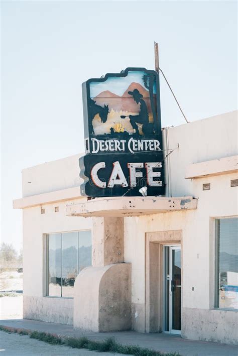 Abandoned Cafe and Gas Station in Desert Center, California Editorial ...