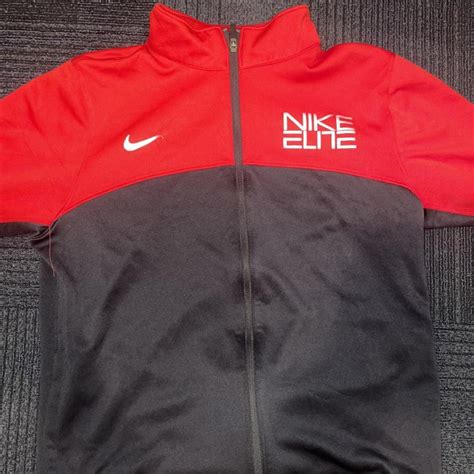 Nike Men's Red and Black Jacket | Depop