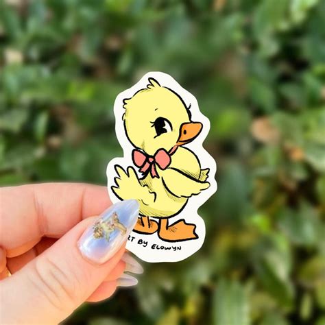 Cute Duck Sticker Duckling Sticker Sticker Waterproof - Etsy