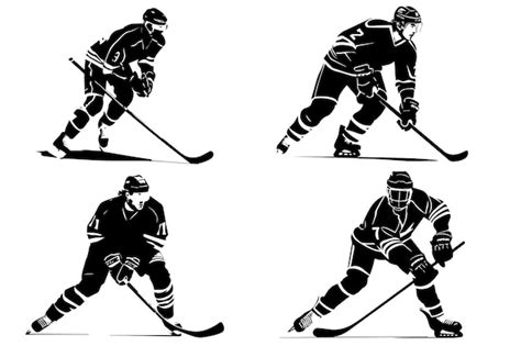 Premium Vector | Hockey silhouette player Vector Images