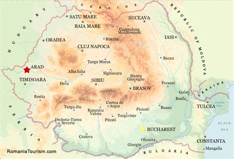 ARAD - ROMANIA. Arad City Map (Harta Orasului Arad)