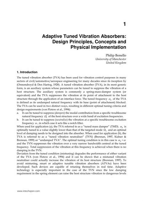 (PDF) Adaptive Tuned Vibration Absorbers: Design Principles ...cdn.intechopen.com/pdfs/17683 ...