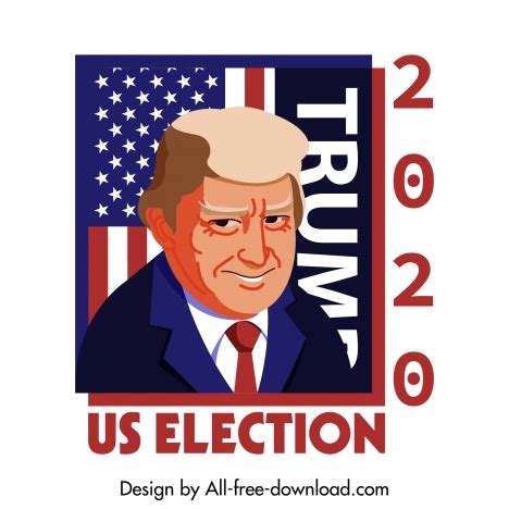 2020 usa election banner president sketch cartoon design vectors stock ...