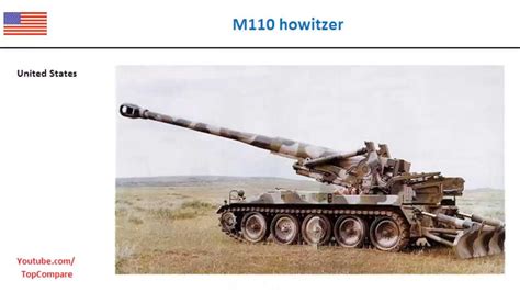 M110 howitzer, propelled artillery full specs - YouTube