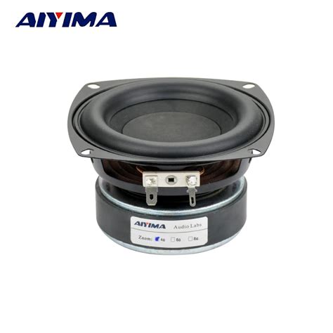 AIYIMA 1Pcs 4 Inch Subwoofer Speaker Unit HIFI 4 8 Ohm 100W Woofer Sound Speaker Deep Bass ...