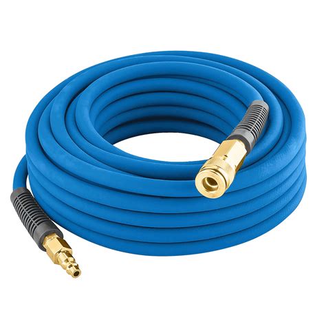 3/8-Inch x 50-Foot PVC/Rubber Hybrid Air Hose with 1/4-Inch NPT Brass Fittings - Estwing