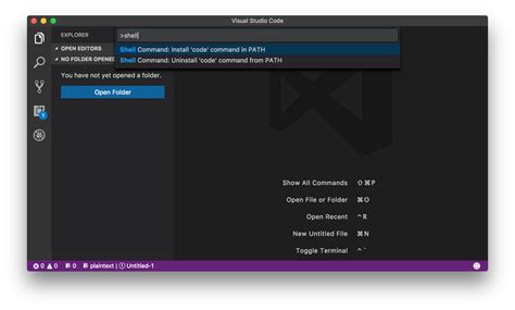 Macos: How to open VS Code from command line on macOS?