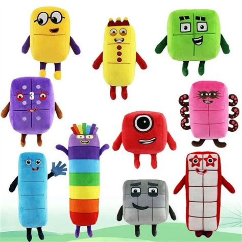 Risewill Numberblocks Plush Toy Educational Soft Stuffed Number Blocks ...