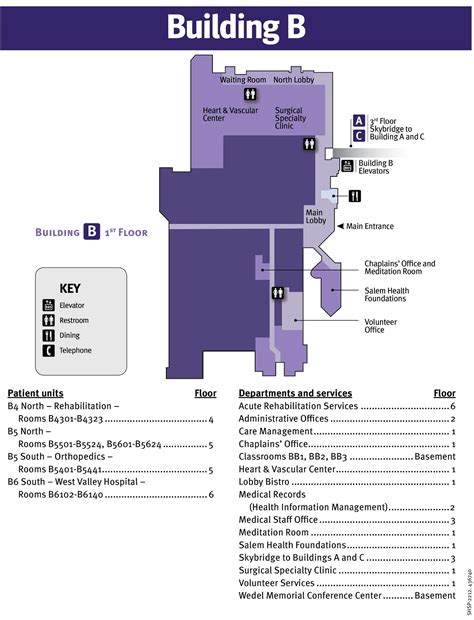 Salem Hospital Campus Map