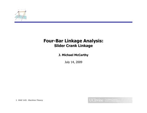 Four-Bar Linkage Analysis