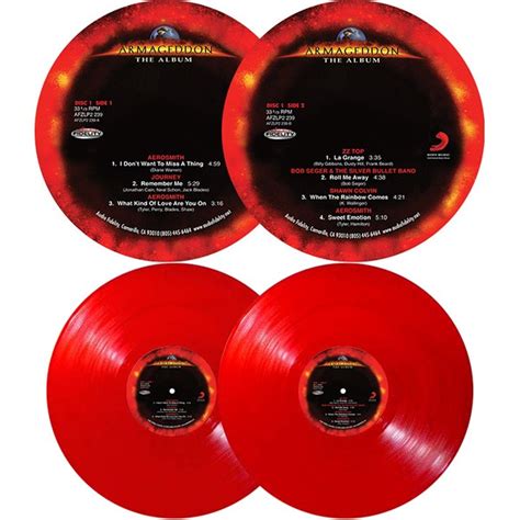 Armageddon Soundtrack 2LP 180 Gram Red Vinyl Audio Fidelity Numbered ...