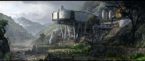 Research Facility, Piotr Kupsc | Landscape concept, Environment concept art, Sci fi concept art