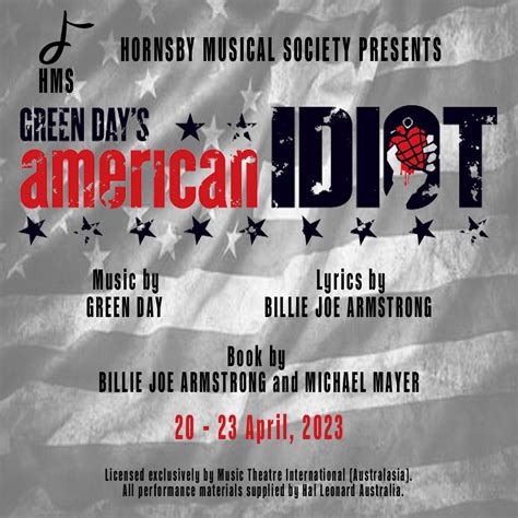 Green Day’s American Idiot April 2023 – Hornsby Musical Society