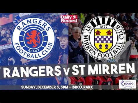 Rangers v St Mirren live stream, TV and kick off details for Scottish ...