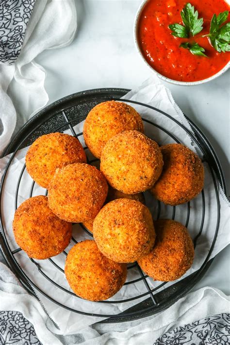 Arancini Italian Rice Balls - Marisa's Italian Kitchen