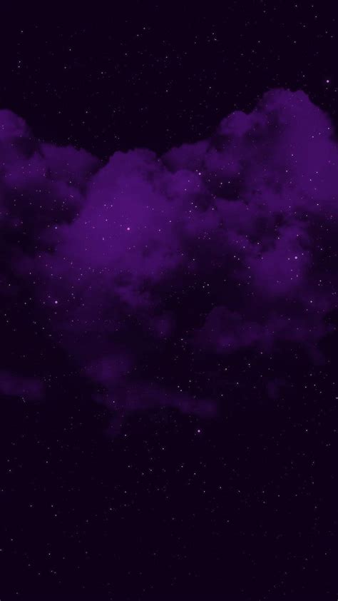 Download Black And Purple Aesthetic Cloudy Sky Wallpaper | Wallpapers.com