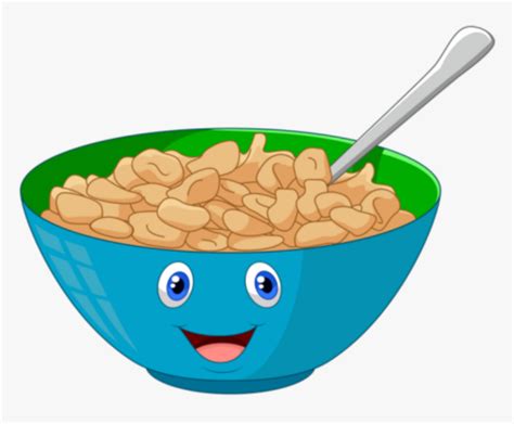 #cute #cereal #bowl #food #colorful #breakfast #cartoon - Cereal Clipart, HD Png Download ...