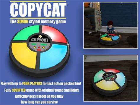 Second Life Marketplace - COPYCAT - Simon Style Memory Game