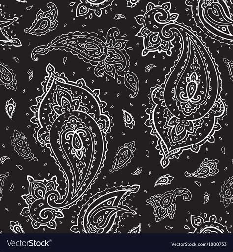 Seamless paisley background Royalty Free Vector Image