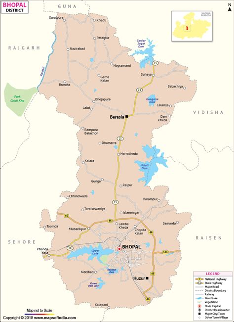 Bhopal District Map