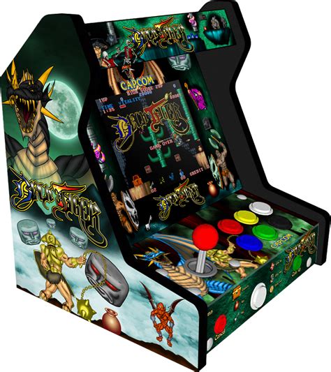 Black Tiger arcade arts mini-bartop adapted - 2 by sirdrak on DeviantArt