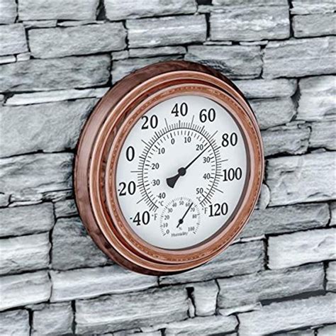 Pure Garden 50-LG1078 Decorative Indoor Outdoor Temperature ...