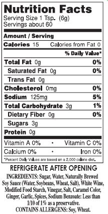 soy sauce nutrition