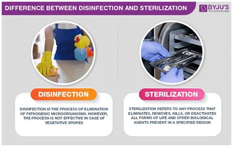 Difference Between Disinfection and Sterilization - An Overview