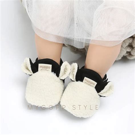 Toddler Newborn Baby Crawling Shoes Boy Girl Cute Lamb Slippers Prewalker Trainers Winter Wram ...