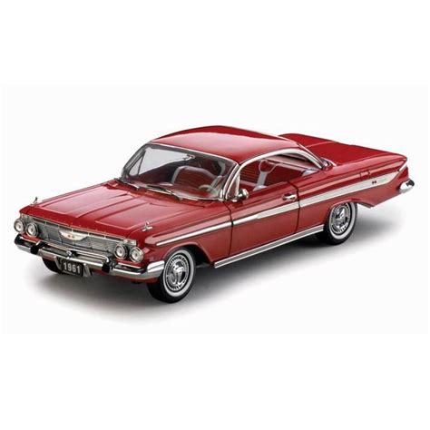 1961 Chevy Impala, Red - Sun Star 2100 - 1/18 Scale Diecast Model Toy Car - Walmart.com ...