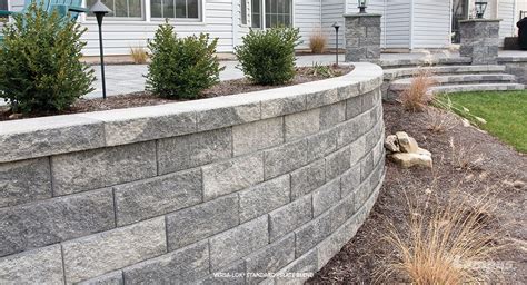 Versa-Lok® Standard - Slate Blend natural stone retaining wall available at Landscape Stone ...