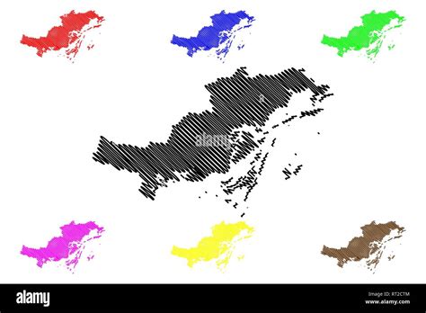 Quang Ninh Province (Socialist Republic of Vietnam, Subdivisions of Vietnam) map vector ...