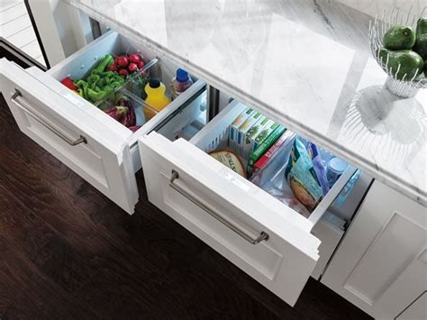 Fine Beautiful Undercounter Refrigerator Drawers Putting An Island In A ...