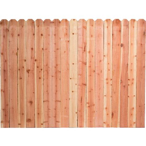 wood fence designs home depot - 6 ft. x 8 ft. Premium Cedar Solid Top Fence Panel with Stained ...