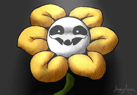 💀Flowey fanart💀 | ARTE MACABRO Amino