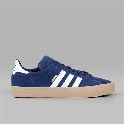 ADIDAS CAMPUS VULC II ADV NAVY WHITE GUM | Adidas Skateboarding Footwear