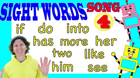 Sight Words Song 4 | Learn 10 Words | Dream English Kids - YouTube