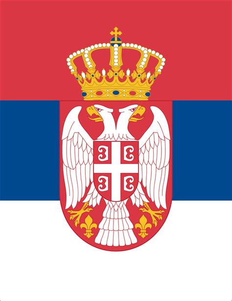 Zastava i grb Srbije - Serbian flag & coat of arms