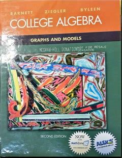 College Algebra graphs and models