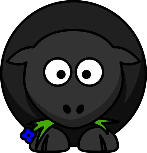 Free clip art "Cartoon Black Sheep" by Schplook