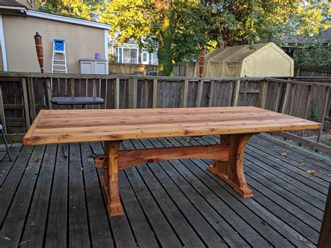 Cedar picnic table : r/woodworking