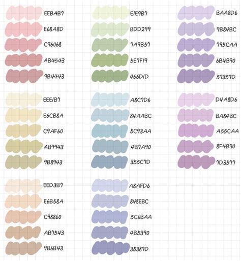 4741 Color Palette Designs & Graphics | Hex color palette, Color coding ...