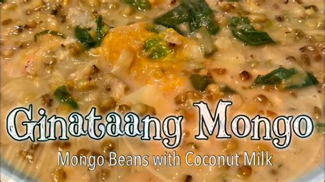 Ginataang Mongo | Mongo Beans & Coconut Milk | All Vegetables Nutritious Hearty Soup | Filipino ...