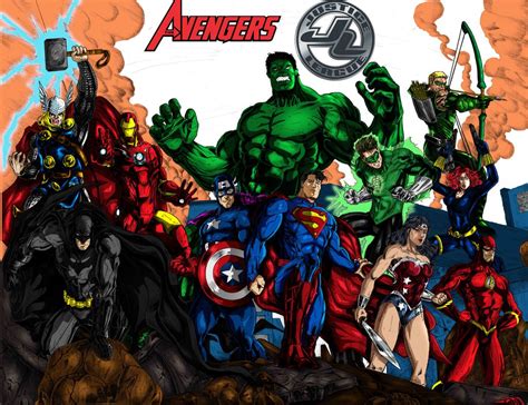 Avengers and Justice league vs... - Battles - Comic Vine