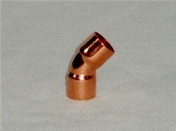 Elbow, 1/2", Short Turn (45 degree), Copper