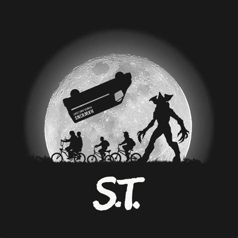 Stranger Silhouettes - Stranger Things - Crewneck Sweatshirt | TeePublic