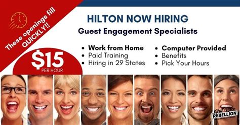 APPLY FAST! $15/Hr., Computer Provided - Hilton is Hiring Work from ...