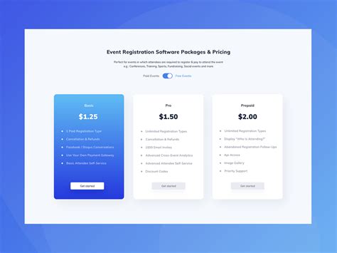 Pricing Plan UI Design on Behance