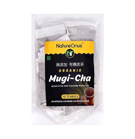 NatureOnus MugiCha Japan Style Non-Caffeine Wheat Tea | Mugicha Tea Bags- 10 Tea Bags – NatureOnus