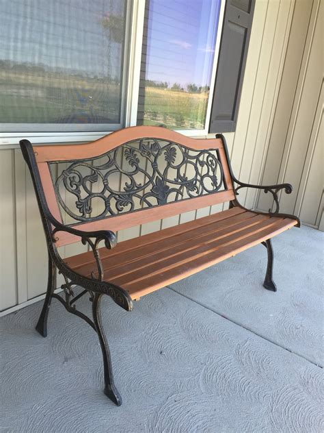 How to Restore an Old Park Bench with Spray Stain | A Vision to ...